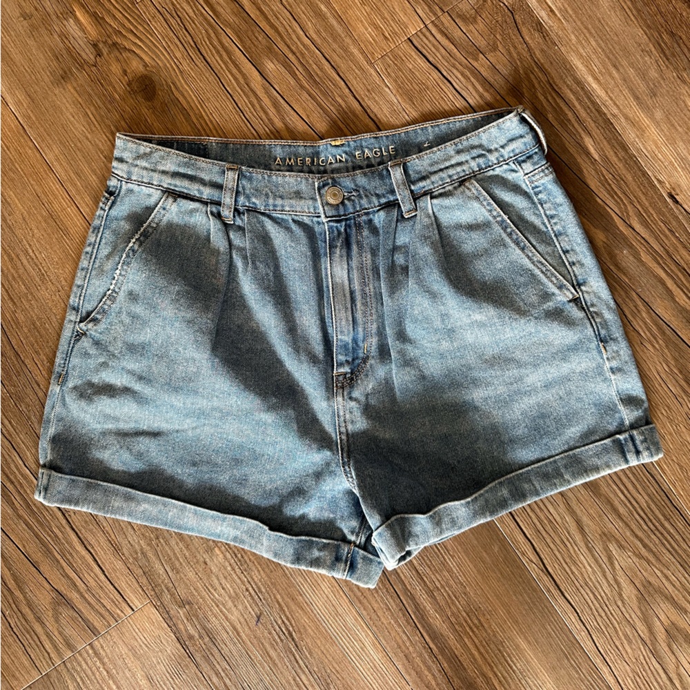 American Eagle Denim Mom Shorts